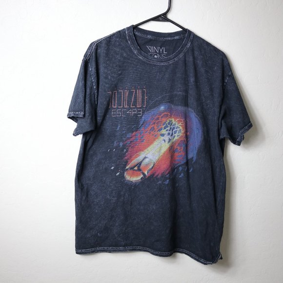 Journey Band Shirt Medium Acid Washed T-Shirt 2019 Escape Don’t Stop Believin - Picture 2 of 7